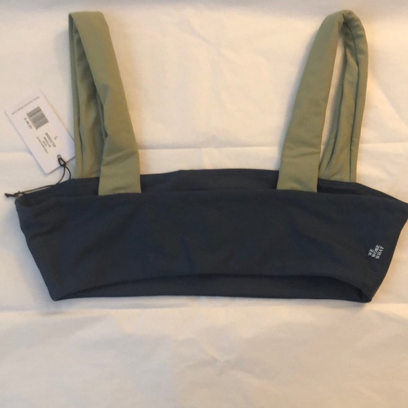 We Wore What Large Bandeau Top in Pale Navy Multi NWT - Picture 5 of 8